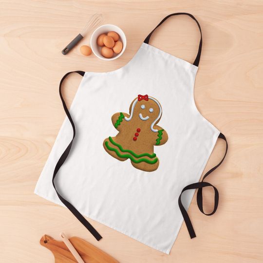 Discover Gingerbread Cookie Christmas Kitchen Apron
