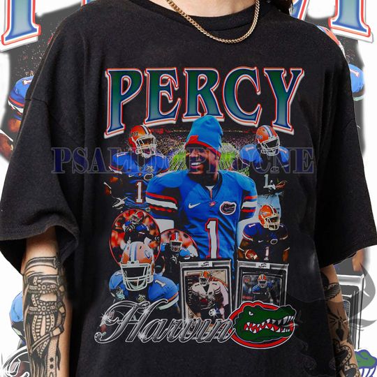 Discover Vintage 90s Graphic Style Percy Harvin T-Shirt, Percy Harvin Vintage Tee, American Football Gift