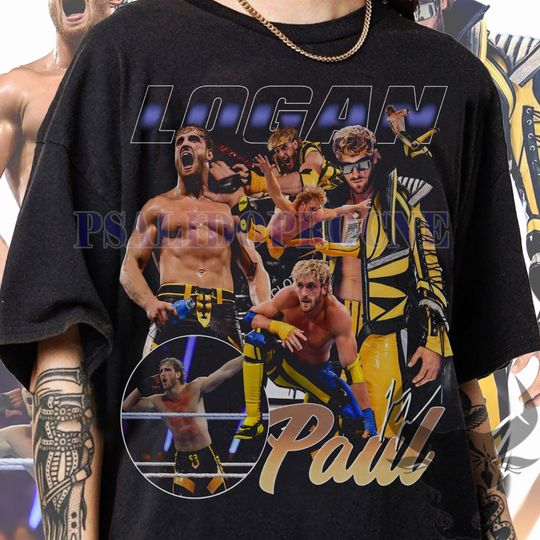 Discover Vintage 90s Graphic Style Logan Paul T-Shirt, Logan Paul Vintage Shirt Professional Wrestler Gift