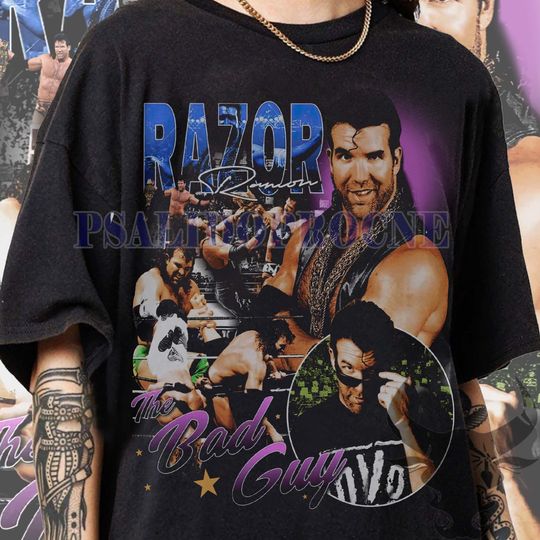 Discover Vintage 90s Graphic Style Scott Hall T-Shirt, Scott Hall Vintage Shirt Professional Wrestler Gift