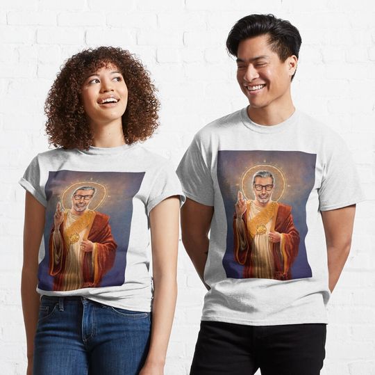 Discover Saint Jeff of Goldblum, Jeff Goldblum Original Religious Painting Classic T-Shirt