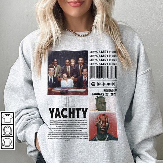 Discover Lil Yachty Rap Music Merch Shirt, Let's Start Here Album Rap 90s Sweatshirt