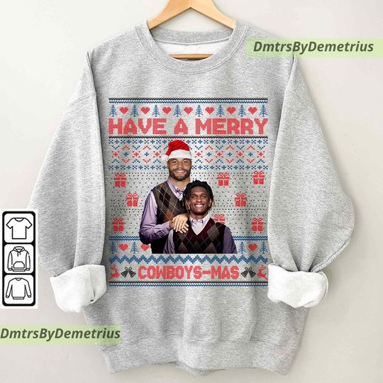 Discover Dak Prescott CeeDee Lamb Dallas Football  Bootleg Christmas Sweatshirts