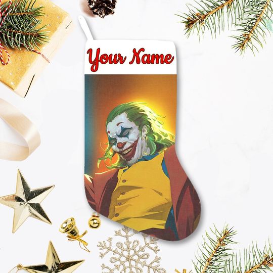 Discover Personalized Joker Christmas Stocking