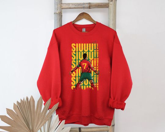 Discover Cristiano Ronaldo SIUUUUU Sweatshirt , Cr7 Shirt