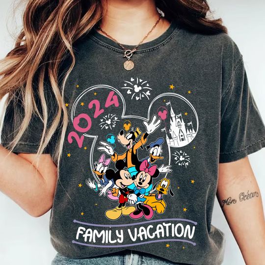 Discover Family Vacation 2024 Png, Mouse and Firend Png, Magical Kingdom
