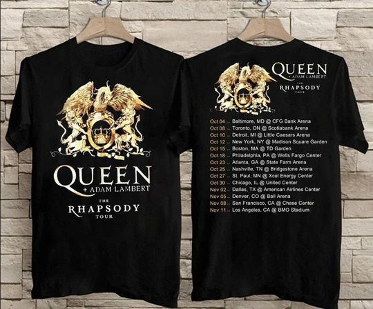 Discover Queen Adam Lambert The Rhapsody Tour 2023 T-Shirt
