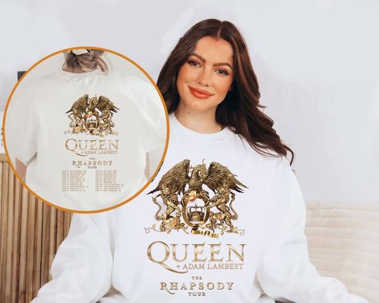 Discover The Rhapsody Tour 2023, Queen Adam Lambert 2023 The Rhapsody Tour Shirt