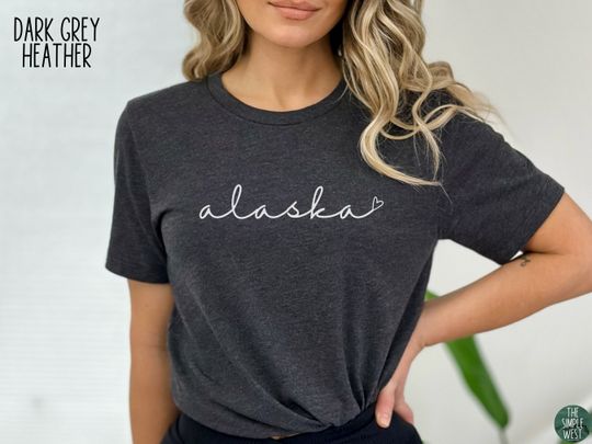 Discover Women's Cute Alaska Crewneck Tee - Gift Collection