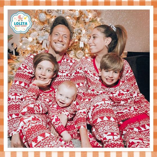 Discover Christmas Family Matching Pajamas Set, Mother Father