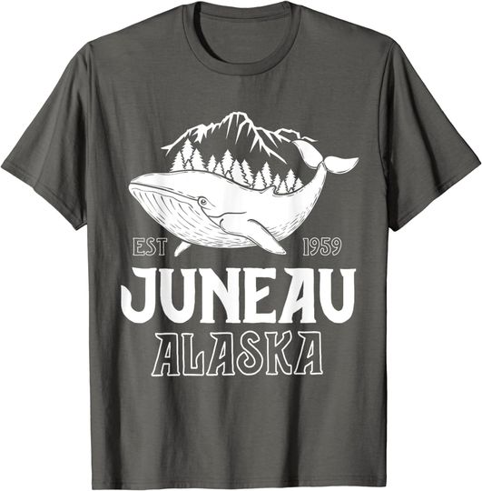 Discover Juneau Alaska T-Shirt Whale Hiking Cruise Family Vacation T-Shirt