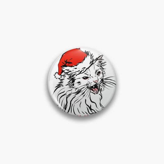 Discover Merry Shrimpmas! Thurston's Cat Christmas Pin