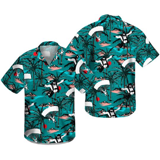 Discover Skydiving Vintage Hawaiian Shirt