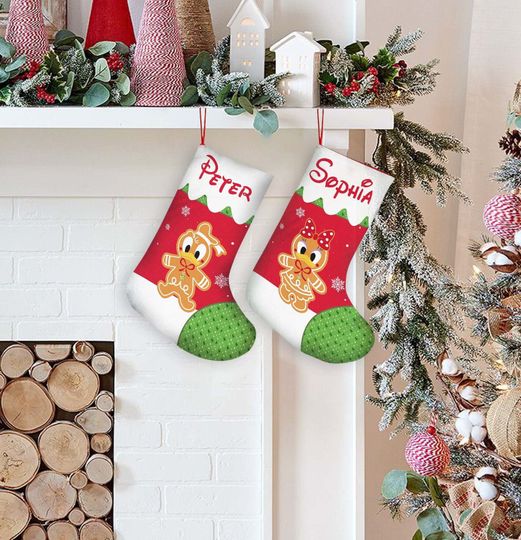Discover Personalized Donald Daisy Christmas Stocking Christmas