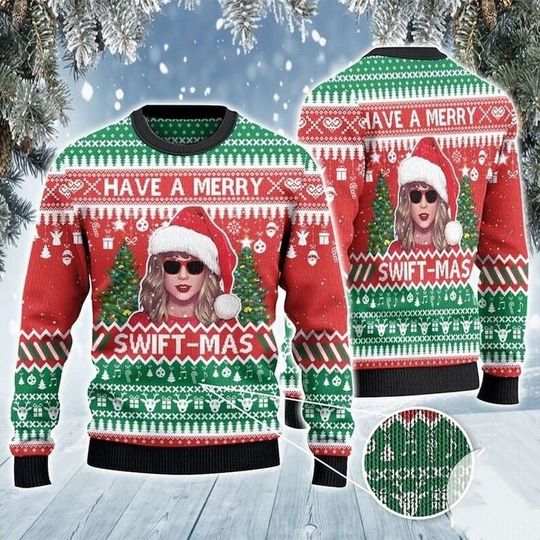Discover Have A Merry SWIFTMAS Ugly Christmas Knitted Sweater, Xmas Sweater