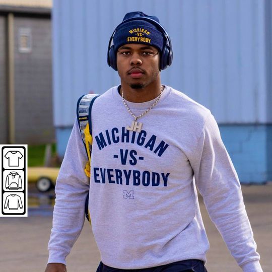 Discover Michigan Vs Everybody T-Shirt, Wolverines Football Fan Sweatshirt