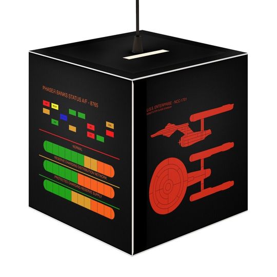 Discover TOS Bridge Display LCARS Light Cube Lamp