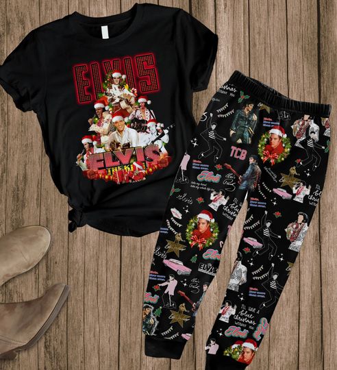 Discover Elvis Christmas Pajamas, Set Elvis Christmas  Elvis Presley