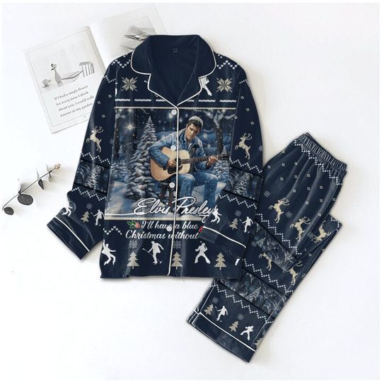 Discover Elvis Christmas Pajamas, Set Elvis Christmas Elvis Presley