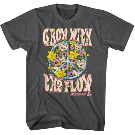 Discover Woodstock Grow With The Flow Adult T-Shirt