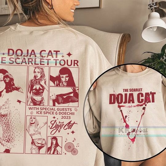 Discover Doja Cat The Scarlet 2 Slides Unisex Shirt, Doja Cat Scarlet 2Slides Shirt
