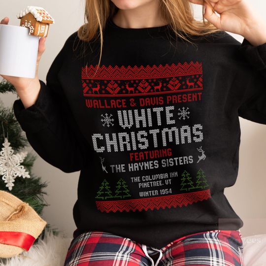 Discover White Christmas Movie Ugly Sweatshirt, Christmas White Movie 1954