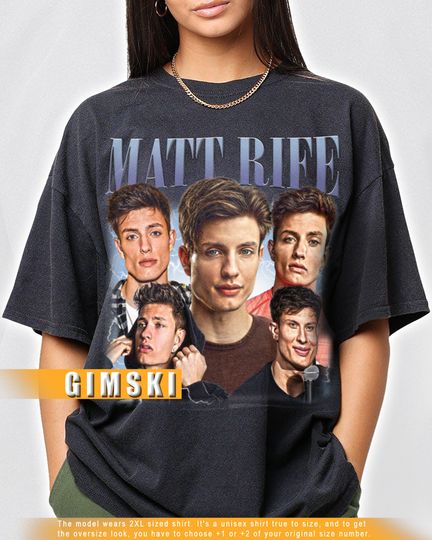 Discover Limited Matt Rife Comedian Shirt Vintage Bootleg Matt Rife T-Shirt