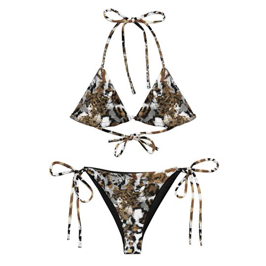 Discover Snow Leopard Women's Sling Bikini Swimsuits