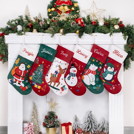 Discover Personalized Christmas Stockings Luxury Velvet Stocking
