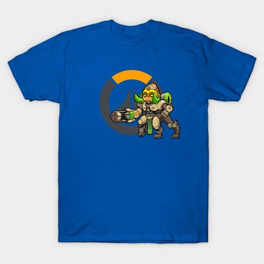Discover Overwatch - Orisa pixel w/ Logo - Overwatch - T-Shirt