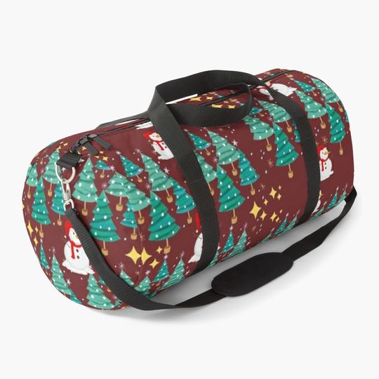 Discover Christmas Trees Patterns Duffel Bag
