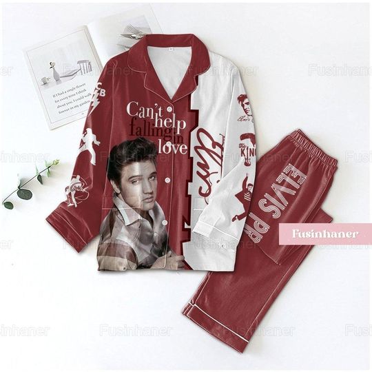 Discover Christmas Elvis Presley Pajamas, Elvis Presley Pajamas Set, Elvis King Holiday Pajamas