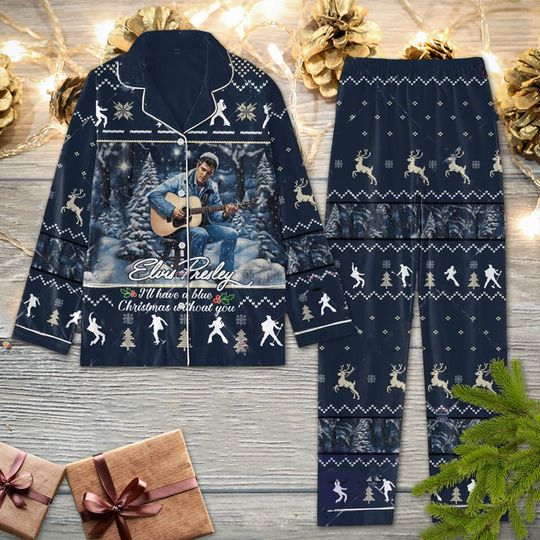 Discover Christmas Elvis Pajamas Set, Elvis Presley Pajamas, Elvis King Pajamas
