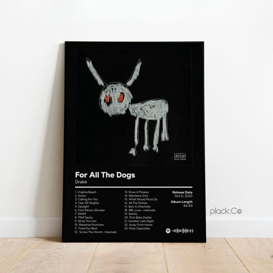 Discover Drake For All The Dogs Album Poster