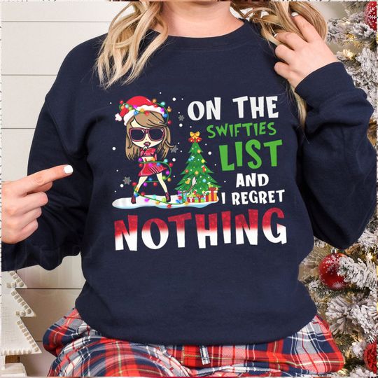 Discover Merry Swiftmas On The swiftiee Sweatshirt
