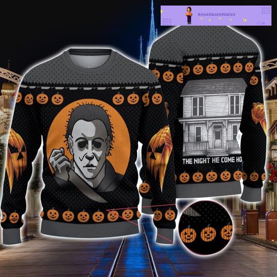 Discover Michael Myers Horror Christmas Ugly Sweater