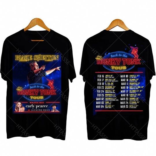 Discover Blake Shelton Tour 2023 Back to the Honky Tonk Tour 2023 Shirt