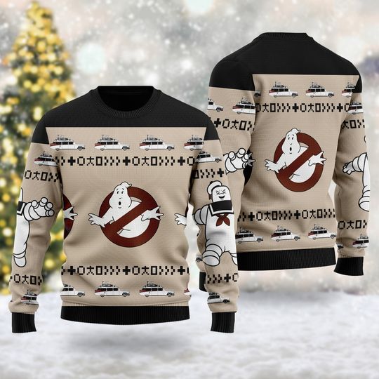 Discover Ghost Horror Christmas Ugly Sweater