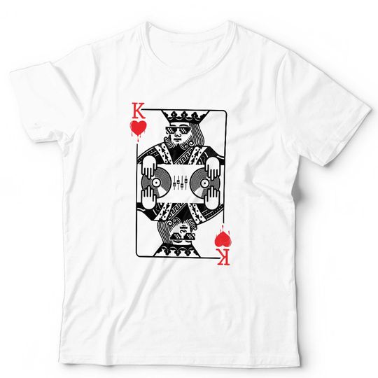 Discover King DJ Playing Card Tshirt
