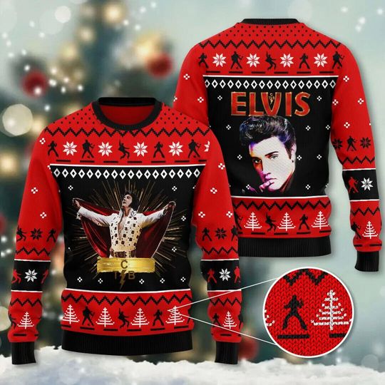 Discover Elvis Presley Christmas Ugly Sweater
