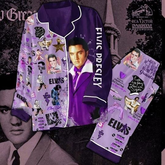 Discover Elvis Presley Pajamas Set, Elvis Presley Pajamas, Elvis Presley Night Pajamas