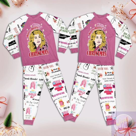 Discover Have A Holly Dolly Christmas Pajamas Set, Santa Dolly