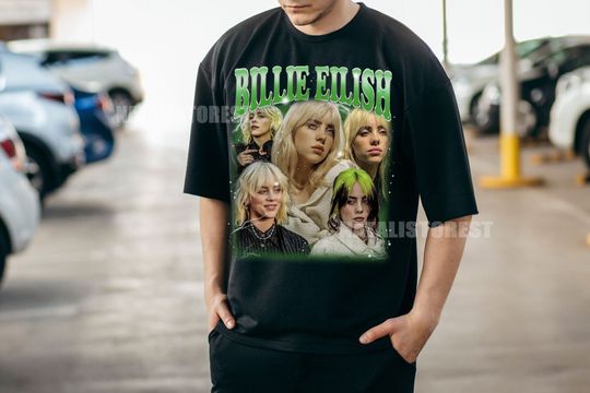 Discover Billie Eilish Vintage Shirt, Gift for Fans, Billie Eilish TShirt