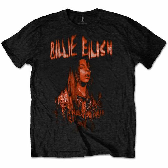 Discover Billie Eilish Spooky Logo Tee T-Shirt Mens