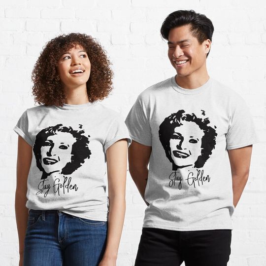Discover RIP Betty White Stay Golden Minimalist Art Classic T-Shirt