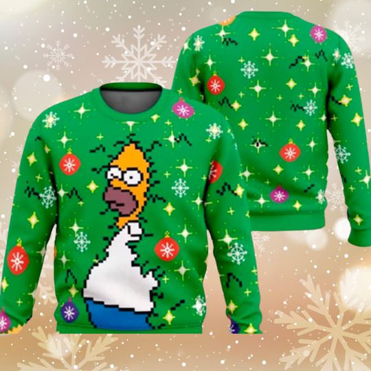 Discover Homer Bush Meme The Simpsons Ugly Christmas Sweater