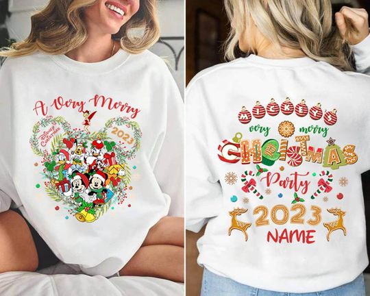 Discover Personalized A Very Merry Christmas Double Sided Sweatshirt