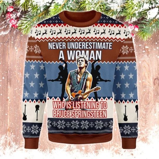 Discover Bruce Springsteen 3D Ugly Sweater, Christmas Ugly, Christmas Gifts
