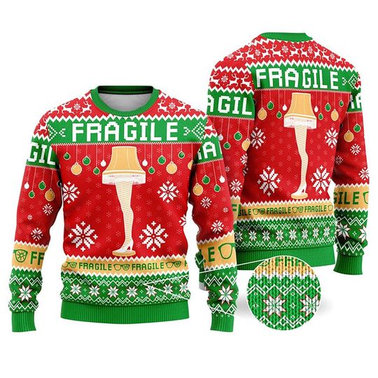 Discover Christmas Story Ugly Christmas Sweater Fragile