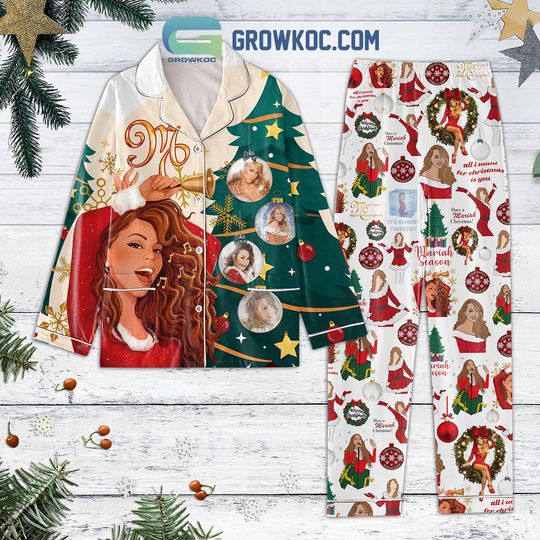 Discover Mariah Carey All I Want For Christmas Is You Pajamas Set, Christmas Pajamas